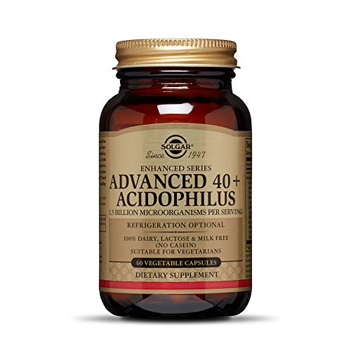 Solgar® 40+ Acidophilus Avanzado para una flora intestinal equilibrada - 60 cápsulas vegetales