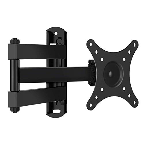 Soporte Universal de Pared para TV Giratorio, inclinable y rotatorio - Se Adapta a los televisores de Pantalla Plana LCD/LED de 10-35" - Extiende 43.59cm - Soporta hasta 20kg - MAX VESA 100X100mm