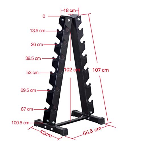 Soportes para mancuernas Mancuerna En Rack Home Fitness Triángulo De La Pesa De Rack Estante De La Pesa De Gimnasia De Almacenamiento Mancuernas Estante De Exhibición