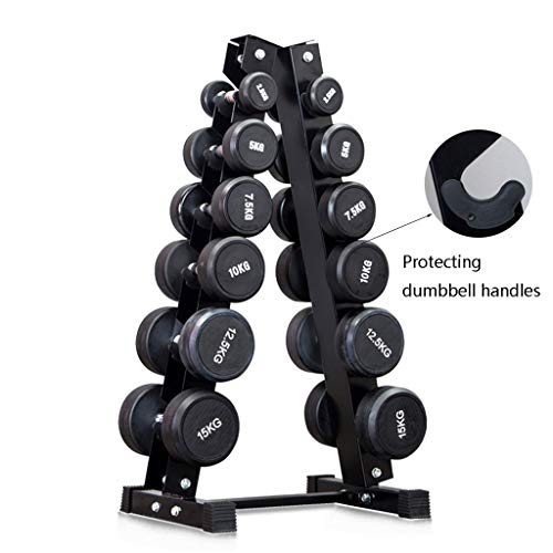 Soportes para mancuernas Mancuerna En Rack Home Fitness Triángulo De La Pesa De Rack Estante De La Pesa De Gimnasia De Almacenamiento Mancuernas Estante De Exhibición