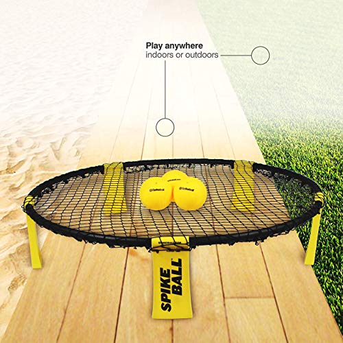 Spikeball - Juego de 3 Bolas - para Jugar al Aire Libre o a Cubierto, sobre el césped, en el Pista, la Playa, el Parque. Incluye 3 Bolas, Bolsa para transportarlo y Libro de Reglas.