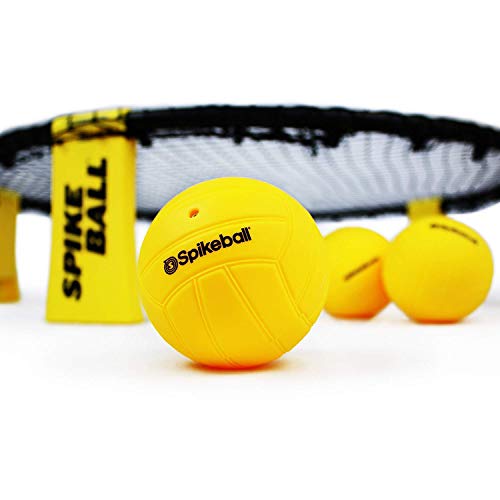 Spikeball - Juego de 3 Bolas - para Jugar al Aire Libre o a Cubierto, sobre el césped, en el Pista, la Playa, el Parque. Incluye 3 Bolas, Bolsa para transportarlo y Libro de Reglas.