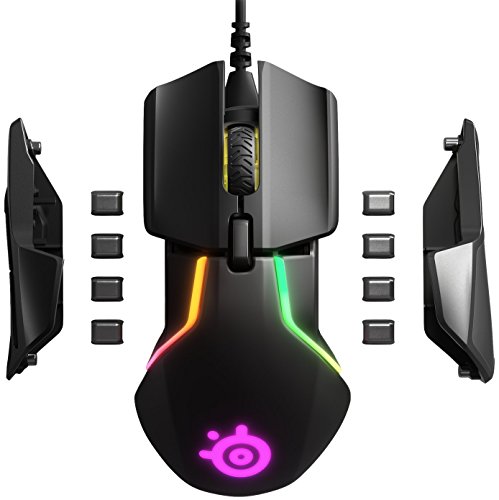 SteelSeries Rival 600, Ratón para juegos, Sensor óptico dual TrueMove3+, Distancia de elevación 0.05, Sistema de peso