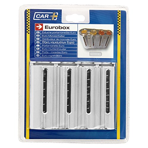 SUMEX EUROBOX Estuche Portamonedas Euro, Plateado