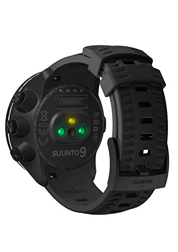 Suunto 9 Baro Reloj Multideporte GPS sin cinturón de frecuencia cardíaca, Unisex Adulto, Negro, 24.5 cm