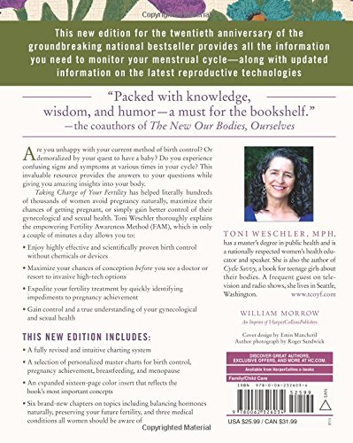 Taking Charge of Your Fertility. 20th Anniversary Edition: The Definitive Guide to Natural Birth Control, Pregnancy Achievement, and Reproductive Health