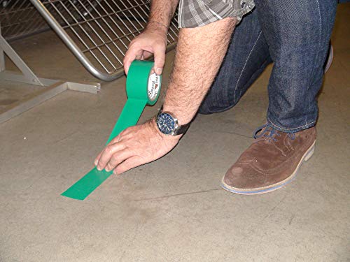 Tarifold 1 Cinta Adhesiva Suelo, Señalización, Seguridad, color Verde-Rollo 50mm x 33m, 50 mm x 33 M