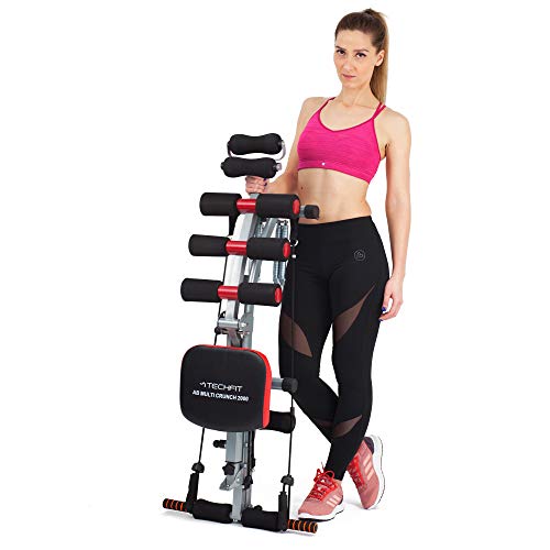 TechFit AB2000 Multi Crunch Total Trainer, Revolucionario 6 en 1 Core Cruncher, Ideal para Tonificar y Ejercitar Músculos Abdominales, de Cintura, de Espalda, de Hombros y de Piernas