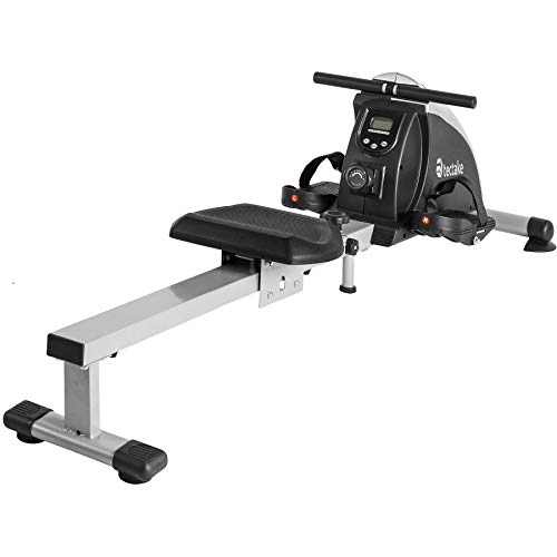 TecTake 401074 Máquina de Remo con Consola, Entrenamiento Fitness, Capacidad Máxima 100 kg