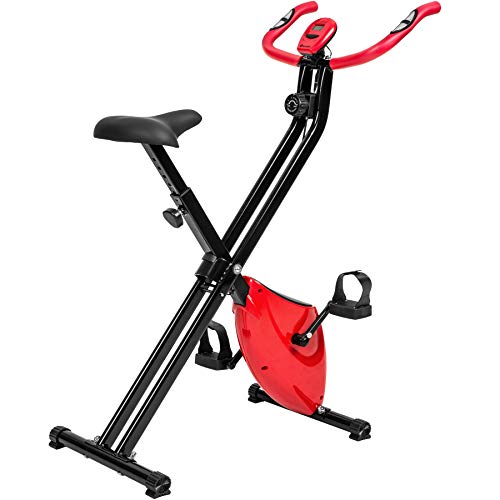 TecTake Maquina Fitness Plegable Bicicleta ESTATICA + Monitor