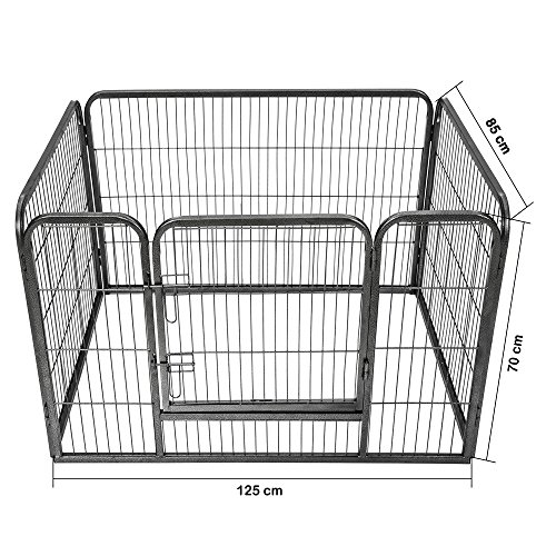 TecTake Parque para Mascotas Valla Libre Corriendo Jaula para Animales - Varios Modelos - (Rectangular | no. 401718)