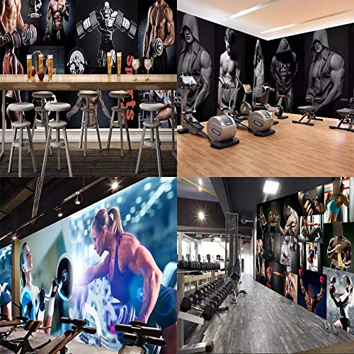 Tendencia fitness belleza barra foto ejercicio fitness club imagen pared yoga café mural fondo papel tapiz350cm×256cm