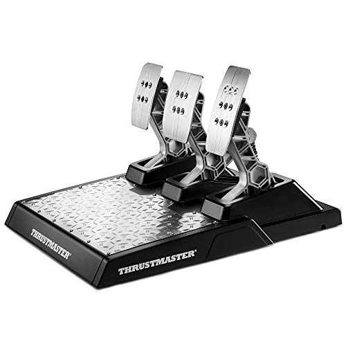 Thrustmaster T-LCM Pedals — Pedales profesionales magnéticos y con “Load Cell” metálicos y ajustables para PC, PS4 y Xbox One