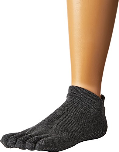 Toesox Ytoewtlrchars – Calcetines de yoga y pilates unisex – Adulto, Charcoal Grey, pequeño