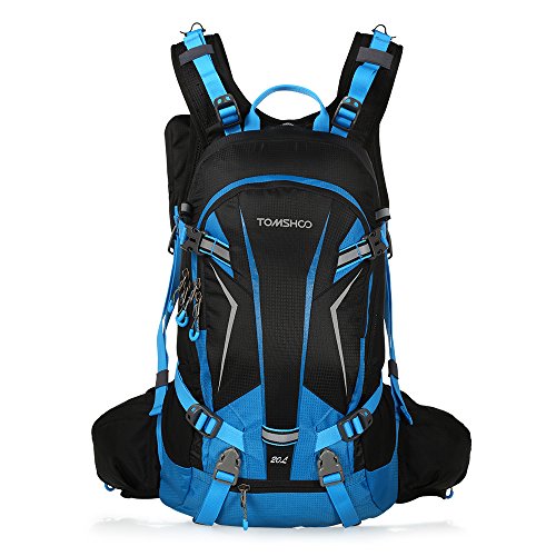 TOMSHOO Mochila Ciclismo 20L/30L Impermeable para Excursionismo Ciclismo Alpinismo Senderismo Camping al Aire Libre con Cubierta de Lluvia y del Casco