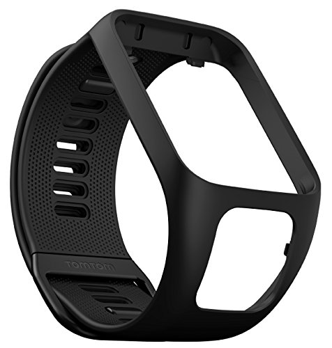 TomTom - Correa reloj para Runner 3, Spark 3, Runner 2, Spark, Adventurer, Golfer 2, Unisex Adulto, Negro, L