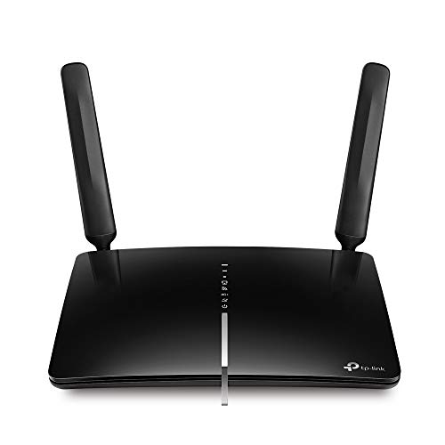 TP-Link Archer MR600 Router 4G + Advanced LTE CAT6, Wi-Fi AC1200 5GHz & 2.4GHz, 4 Puertos Gigabit, 2 Antenas Desmontables, MicroSIM, Compatible con Todos los operadores.