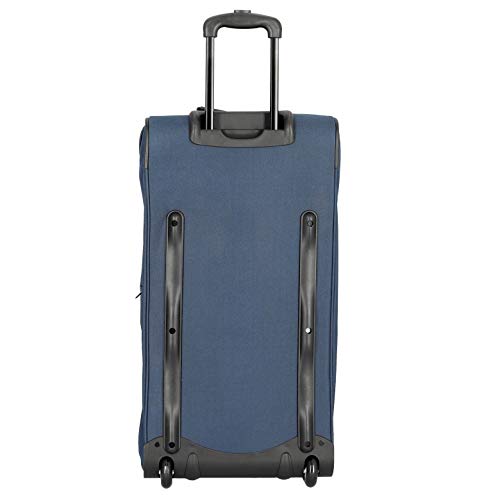 Travelite Sac de voyage à roulettes "Basics" 70cm noir/bleu Bolsa viaje, 70 cm, 98 liters, Varios colores (Noir/bleu)