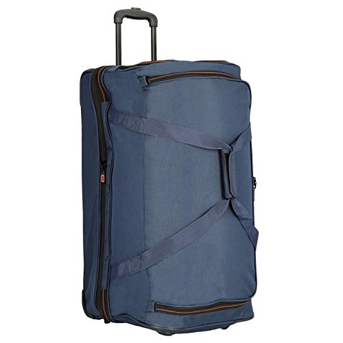 Travelite Sac de voyage à roulettes "Basics" 70cm noir/bleu Bolsa viaje, 70 cm, 98 liters, Varios colores (Noir/bleu)