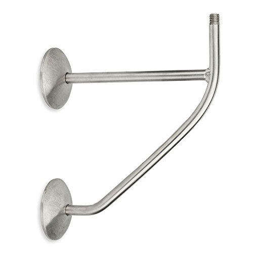 Treppen- und Geländerstudio Graber Barra de Ballet, Fresno Claro, 42 mm de diámetro, 1500 mm de Largo, Incluye 2 Soportes de Doble de Acero Inoxidable – 190 mm de Distancia de Pared