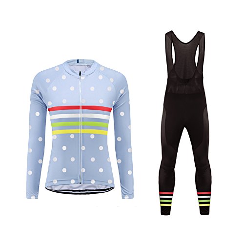 Uglyfrog Bike Wear Maillot de Ciclismo/Mujer Mangas Largas Bodies Ropa para Bicicleta 3D Cojín Conjunto Bici de Montaña Chaqueta+Pantalones Culote de Ciclista Largo Transpirable para Otoño, XS-6XL