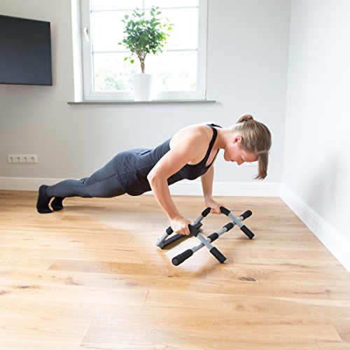 Ultrasport Barra de dominadas, barra fija para puerta, aparato multifunción para entrenar el tren superior en casa y en la oficina, pull up bar, flexiones, para diversos ejercicios