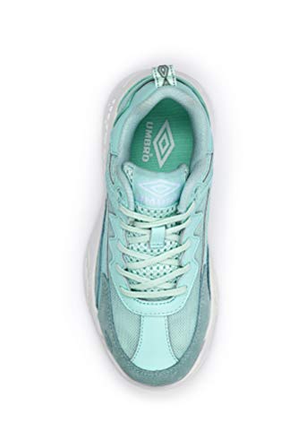 Umbro Exert MAX, Zapatillas de Deporte para Mujer, Azul (Fair Aqua/White Gym), 36 EU