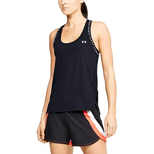 Under Armour UA Knockout Tank, Camiseta de Tirantes, Camiseta Deportiva para Mujer Mujer, Negro, S