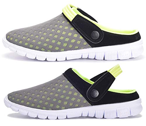 Unisex Hombres Mujeres Zuecos Zapatillas de Playa Respirable Malla Ahueca hacia Fuera Las Sandalias Zapatos Vernano