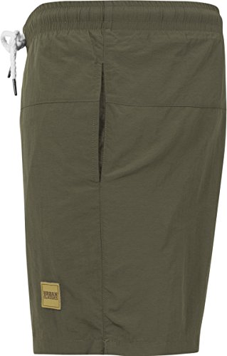 Urban Classics Block Swim Shorts Bañador de natación, Verde Olive), Large para Hombre