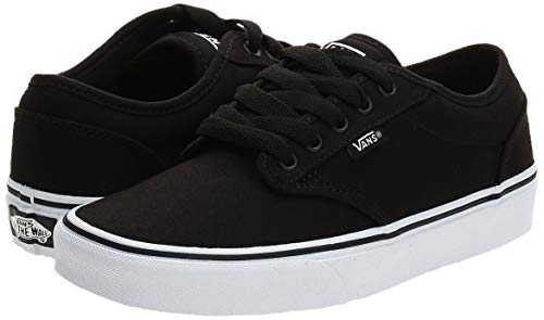 Vans Atwood, Zapatillas para Hombre, Negro (Black/White Canvas 187), 44 EU