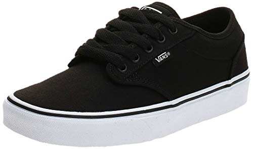 Vans Atwood, Zapatillas para Hombre, Negro (Black/White Canvas 187), 44 EU