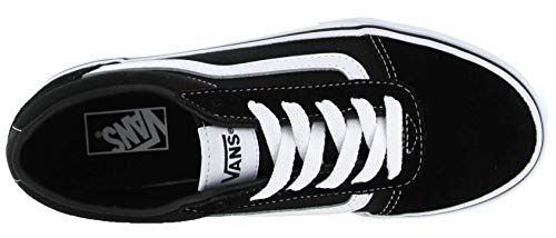 Vans Ward Suede/Canvas, Zapatillas Unisex Niños, Negro ((Suede/Canvas) Black/White Iju) 37 EU