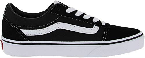 Vans Ward Suede/Canvas, Zapatillas Unisex Niños, Negro ((Suede/Canvas) Black/White Iju) 38 EU