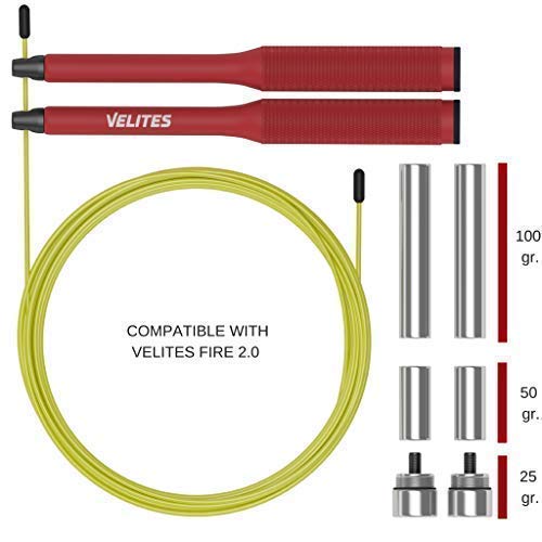 Velites Lastres para Cuerda de Saltar lastrada de Crossfit, Boxeo y Fitness Vropes Fire 2.0 25 gr,50 gr y 100 gr | Sólo Compatible con combas Vropes