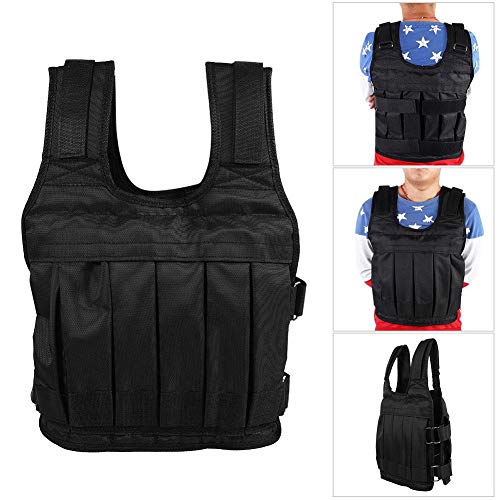 VGEBY1 Chalecos de Peso, Chaqueta de Entrenamiento de Fuerza 50 KG Pesos extraíbles Chaleco de Gimnasia para Entrenamiento de Velocidad, Entrenamiento Funcional, Levantamiento de Pesas