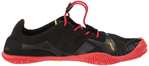 Vibram Fivefingers KSO EVO, Zapatillas de Deporte para Hombre, Negro (Black/Red Black/Red), 45 EU