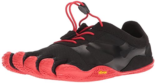 Vibram Fivefingers KSO EVO, Zapatillas de Deporte para Hombre, Negro (Black/Red Black/Red), 45 EU