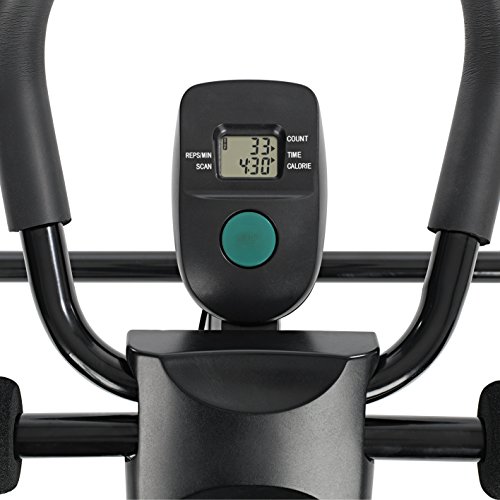 VITALmaxx entrenador de fitness "Fitmaxx 5" plegable | Entrenador de espalda, entrenador de abdominales, entrenador de brazos y entrenador de piernas en uno, incluye un ordenador de fitness | Fácil y que ahorra espacio para guardarlo