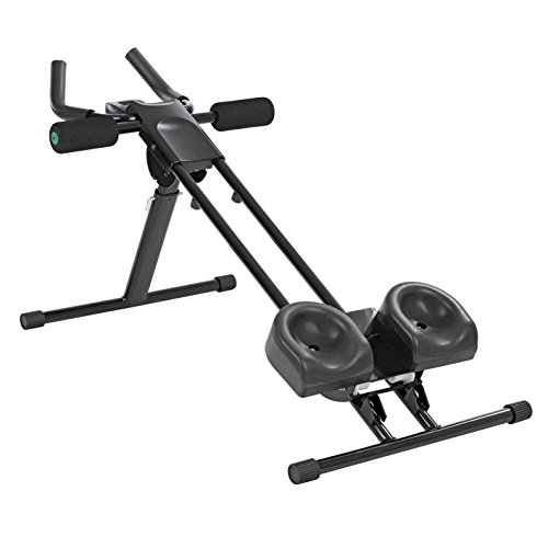 VITALmaxx entrenador de fitness "Fitmaxx 5" plegable | Entrenador de espalda, entrenador de abdominales, entrenador de brazos y entrenador de piernas en uno, incluye un ordenador de fitness | Fácil y que ahorra espacio para guardarlo