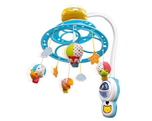 VTech 80-181022 Baby Noche Estrellitas - Proyector Móvil para Bebé, con Luces y Sonidos Relajantes, Lámpara/Módulo extraíble, Mando a Distancia y Temporizador