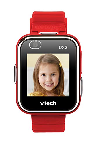 VTech3480-193827 Kidizoom Smart Watch DX2 - Reloj inteligente para niños con doble cámara, color rojo