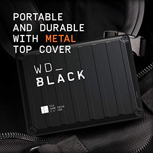 WD Black P10 - Game Drive de 5 TB para Acceder en Cualquier Momento a tu Biblioteca de Juegos, Funciona con Consola y PC