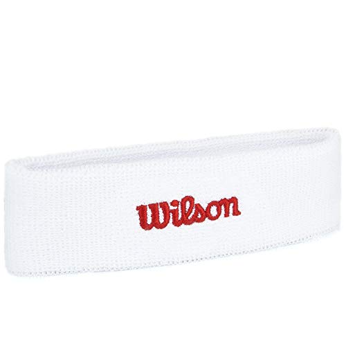 Wilson Cinta para la cabeza, Felpa francesa, Talla única, Blanco, WR5600110