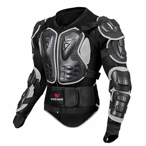 WOSAWE BMX Body Armor Mountain Bike Body Protection - Chaqueta de manga larga para motocicleta