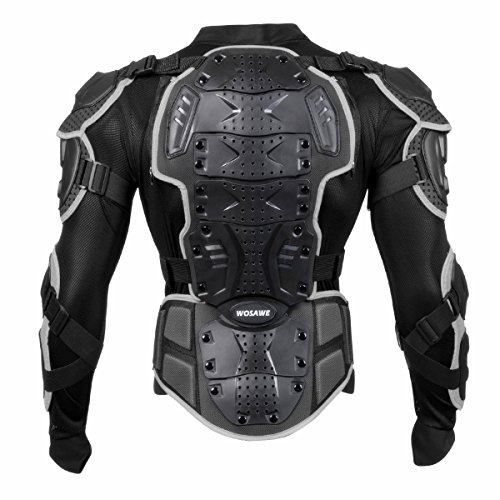 WOSAWE BMX Body Armor Mountain Bike Body Protection - Chaqueta de manga larga para motocicleta