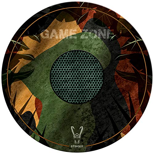 Woxter Stinger Floorpad Camouflage - Alfombrilla Gaming de Suelo, Tapete Protector para Suelo - Resistente al Agua, Lavable, 100% Microfibra, Diámetro 120 cm, Color Camuflaje