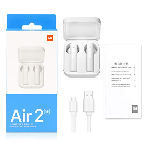 Xiaomi Auriculares inalámbrico Bluetooth, Xiaomi Air 2 SE AirDots Cascos auriculares inalámbricos Bluetooth Auriculares inalámbricos Mi auriculares Control de Enlace sincrónico táctil