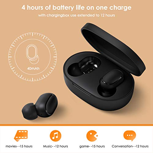 Xiaomi Redmi Airdots S Auricular Bluetooth, Wireless Earbuds,Auriculares inalámbricos Bluetooth 5.0 Auriculares Bluetooth Anti-transpiración IPX4 Estéreo Genuino con Auriculares con micrófono