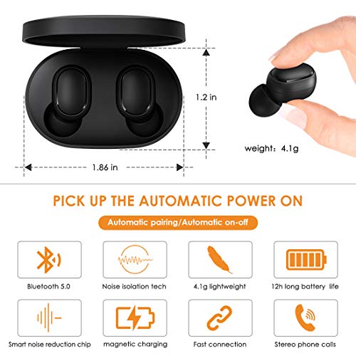 Xiaomi Redmi Airdots S Auricular Bluetooth, Wireless Earbuds,Auriculares inalámbricos Bluetooth 5.0 Auriculares Bluetooth Anti-transpiración IPX4 Estéreo Genuino con Auriculares con micrófono